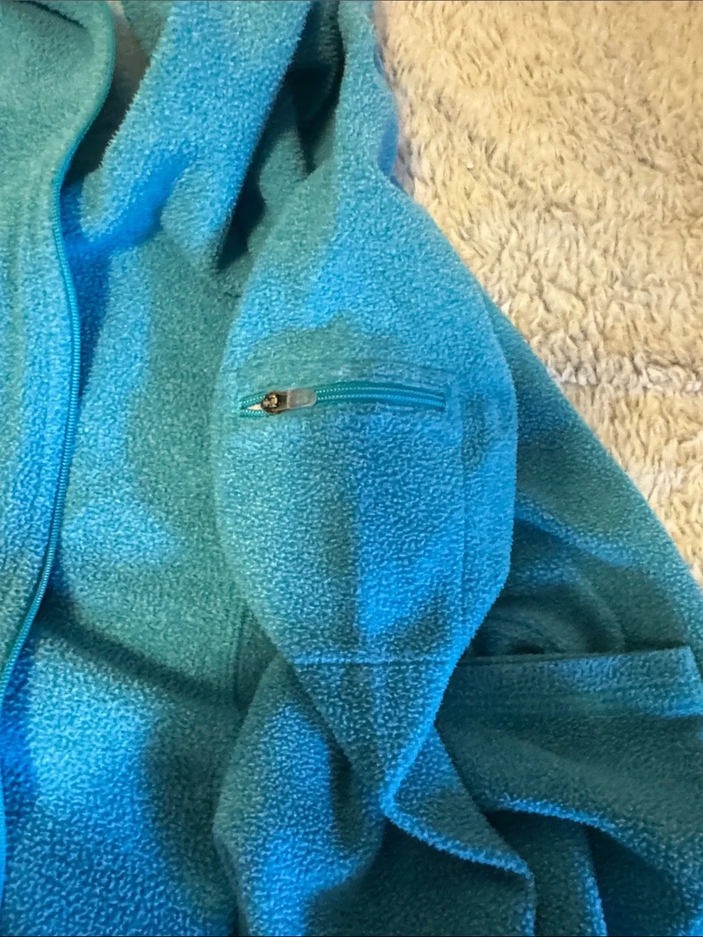L.L. Bean Bright Teal Fleece Jacket